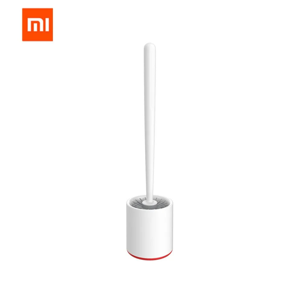 Новинка, Xiaomi Mijia YJ, вертикальное хранение, щетка для унитаза, мягкий клей, щетина, набор для унитаза и кронштейна, для ванной, инструмент для Чистки унитаза