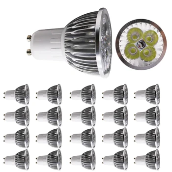 

20 pcs/lot GU10 LED Bulb LED 4W AC85-265V Spot Light Led Spotlights Warm/Cool White GU10 lamp High brightness Spot light lamp