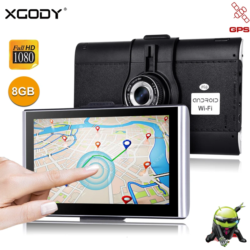 XGODY 7 \автомобильный видеорегистратор DVR GPS Android 512M 8GB сенсорный экран навигация автомобиля 1080P WiFi AvIn Бесплатная карта Dashcam навигатор XGODY 7 \автомобильный видеорегистратор DVR GPS Android 512M 8GB сенсорный экран навигация автомобиля 1080P WiFi AvIn Бесплатная карта Dashcam навигатор