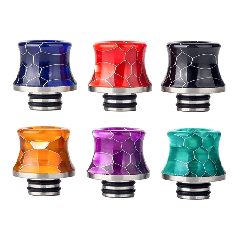 Hoge Kwaliteit 510 Drip Tip Hars Patroon Met Roestvrij Vape Mondstuk