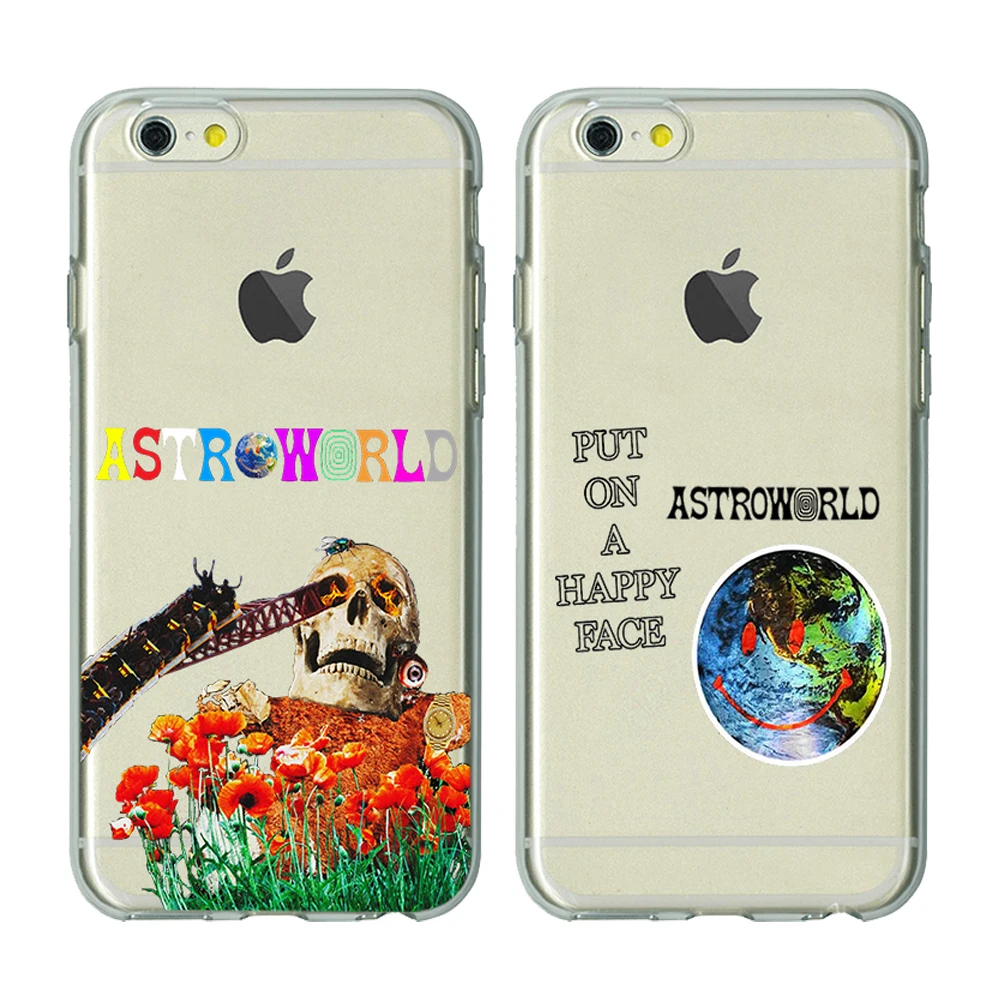 

travis scott phone cases astroworld TPU soft Silicone clear cover for iPhone X 6 7 8 plus 5 5s 6s se for Apple Housing