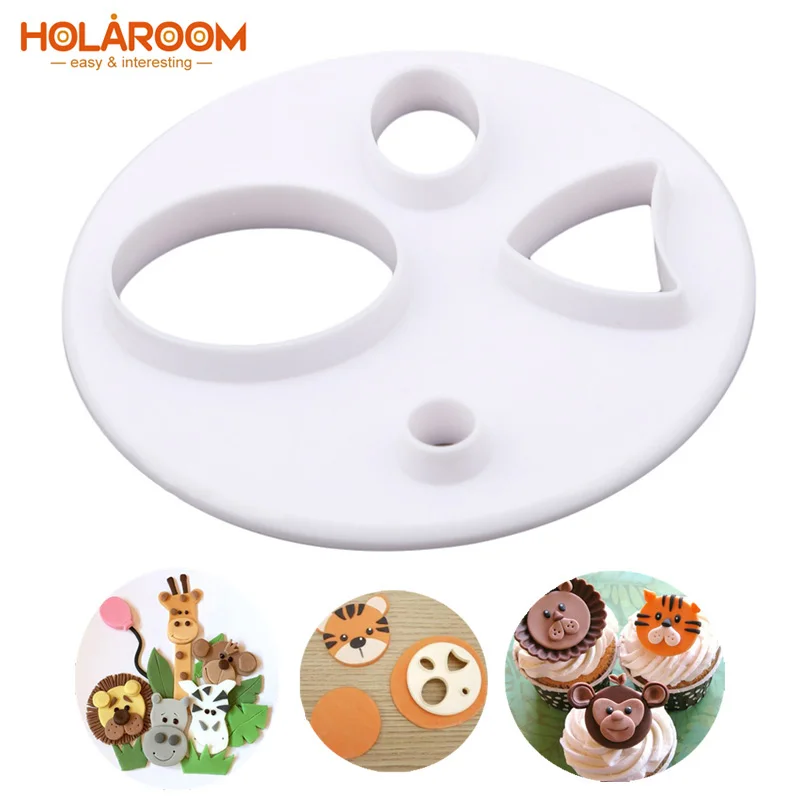 

Holaroom Practical Chocolate Fondant Cookie Making Mould Plastic Animal Cake Baking Molds DIY Handmade Cupcake Baking Tool