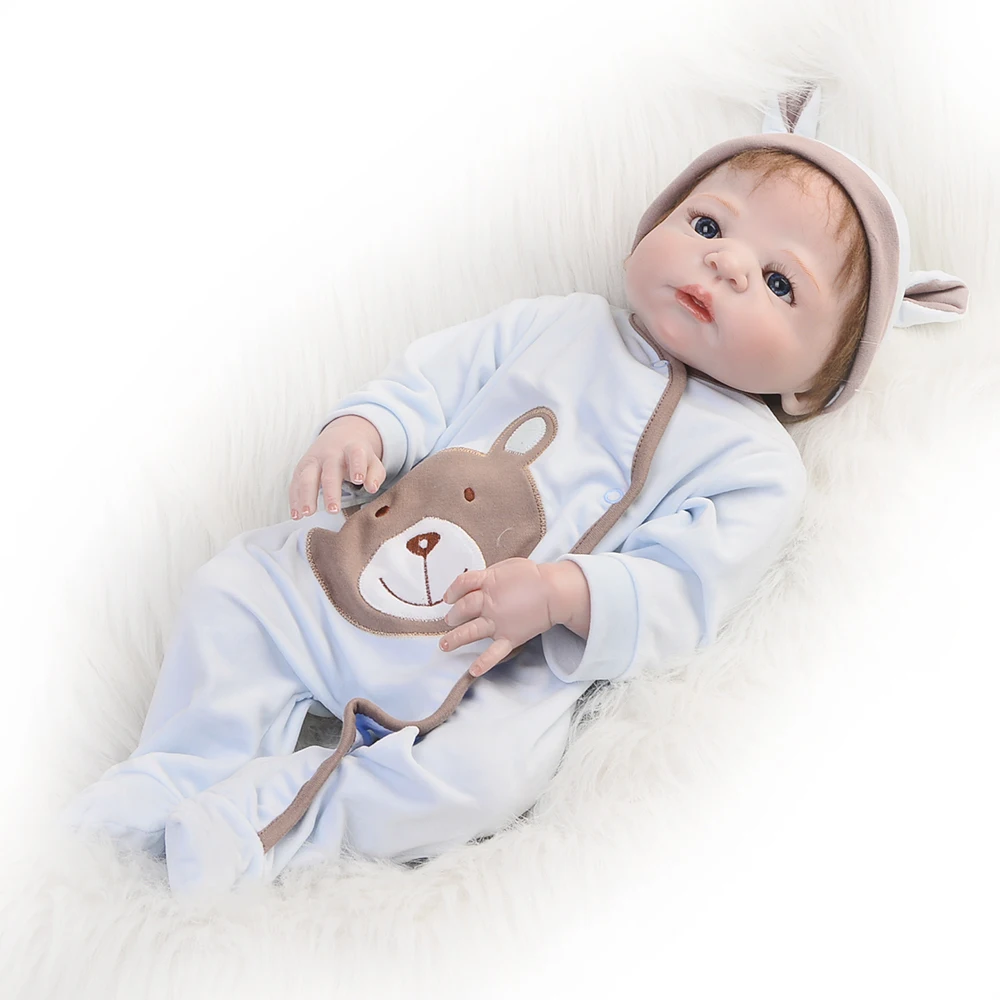 

Red Skin Ethnic Dolls Looks So Truly Reborn Babies 23'' Lifelike Full Silicone Vinyl Doll Toy Safe For Children Birthday Gifts