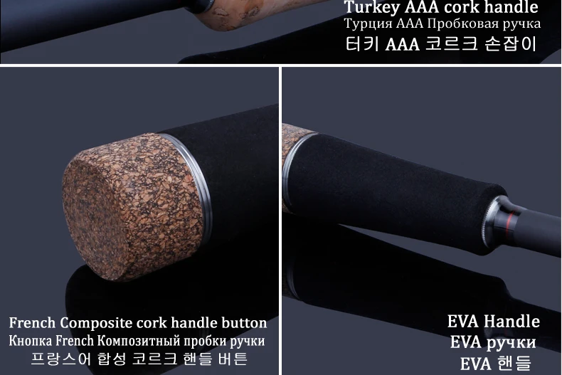 Vara de Pesca Vara de Cana Kuying Rainforest 2.1 Carcaça Fiação Isca Pólo Macio Médio Carbono Ação Rápida 2 Seção 1.8m 1.9 1.98m 19 High Quality Esporte e Lazer