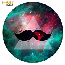 HUGSIDEA современные коврики для пола галактика усы отмеченные круглые гостиной декоративный коврик Геометрический стиль ковры украшения 60*60 см