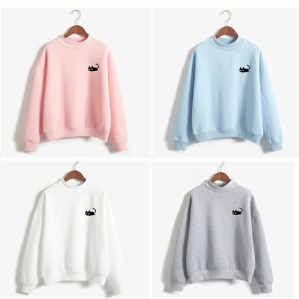 التطريز القط الطباعة هوديس بلوزات harajuku طاقم الرقبة البلوز النساء الملابس Feminina فضفاض الصوف البلوز البلوز الدافئة التطريز القط الطباعة هوديس بلوزات harajuku طاقم الرقبة البلوز النساء الملابس Feminina فضفاض الصوف البلوز البلوز الدافئة