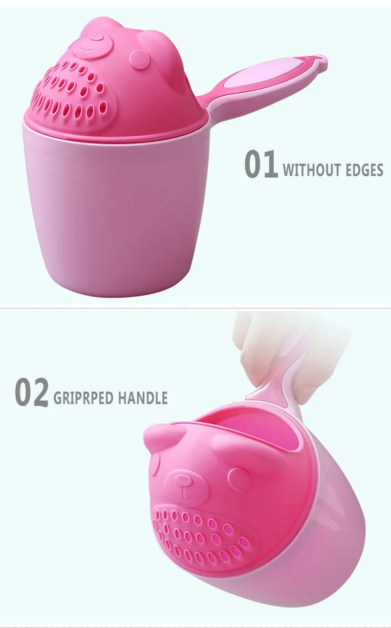 MOTOHOOD Cartoon Baby Shampoo Cup Shower Water Spoon Infant Children Wash Hair Head Cup Kid Bathing Beach Toy For Kids  (2)