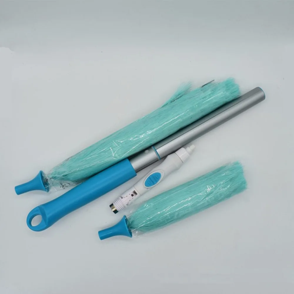 

Rotary Duster Cleaner Electric Feather Duster 180 Degree Bending 360 Degree Rotation Cleaning Brush Dust Collector