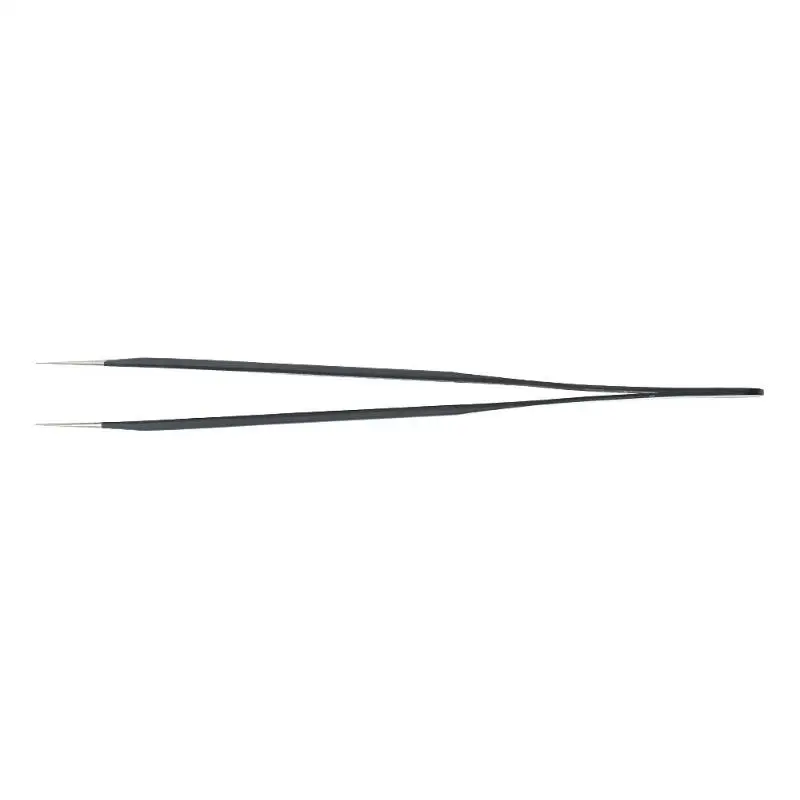 1PC Anti-Static Straight Tip ESD Tweezers Antimagnetic Forceps Carbon Steel Tweezers For Electronics Chemical Industrial Tweezer