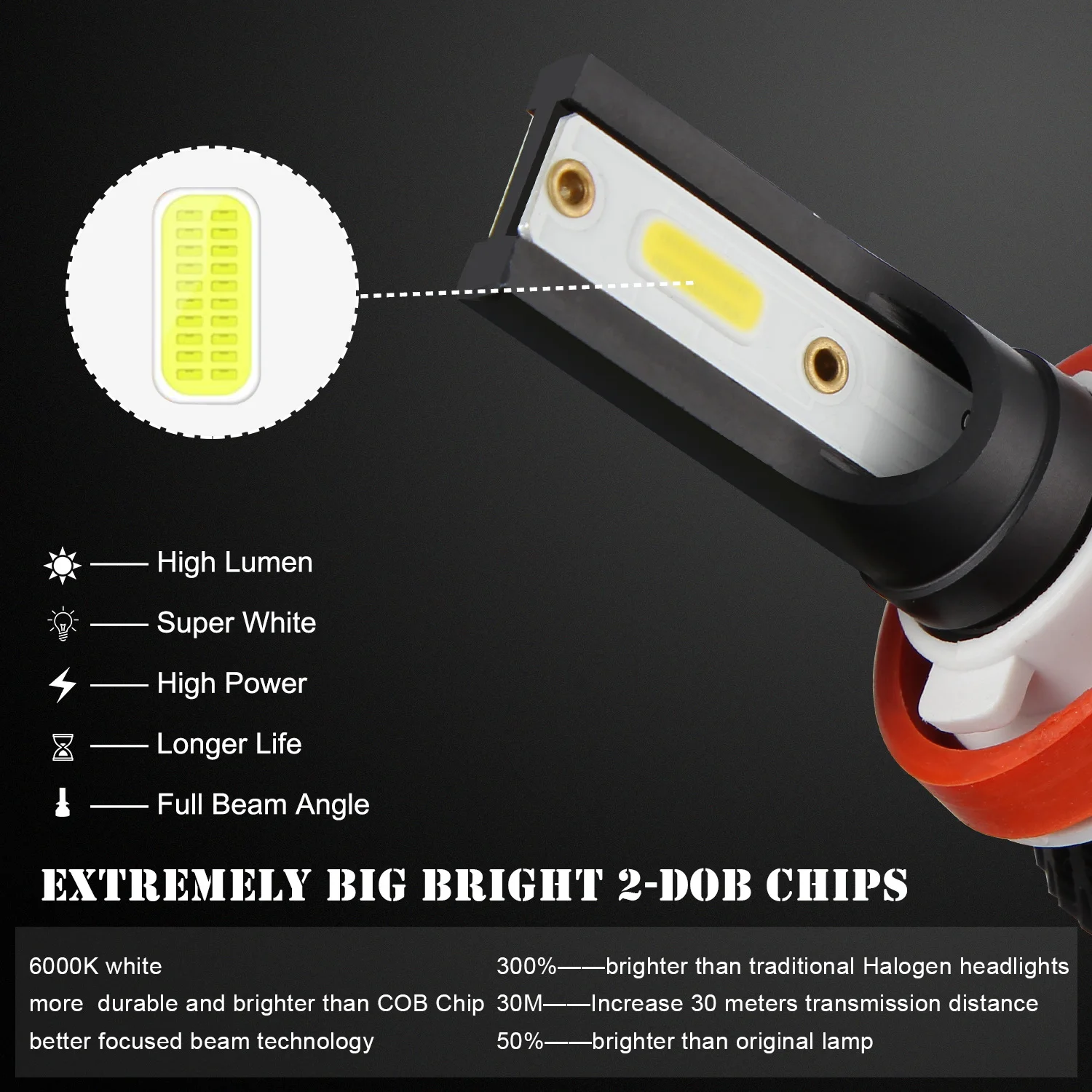 2 шт. мини белые высокие Мощность 6000K для EV7 H7 H1 H4 9005 9006 H8 110W 26000LM COB светодиодный фары лампы светодиодные фары автомобиля