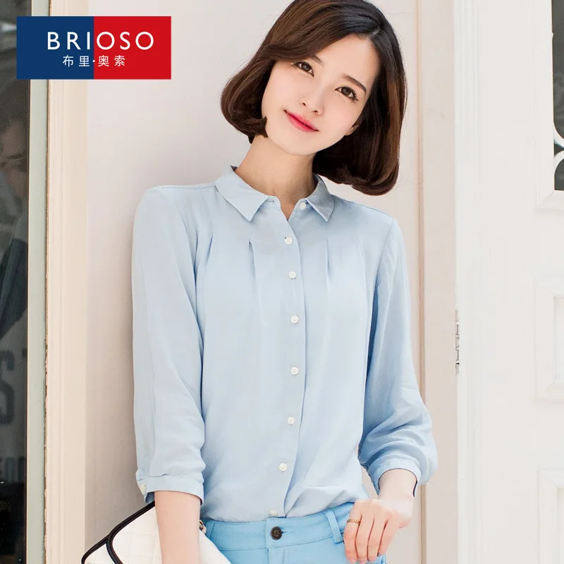 kimono women's tops and blouses shirt plus size summer fall 2018 lady's long sleeve chiffon cotton plain color formal office OL |