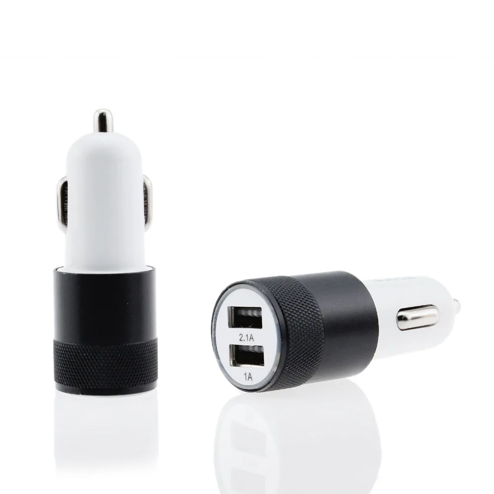 Автомобильное зарядное устройство с нейлоновой оплеткой кабель Micro USB 1 м/2 м/3 м