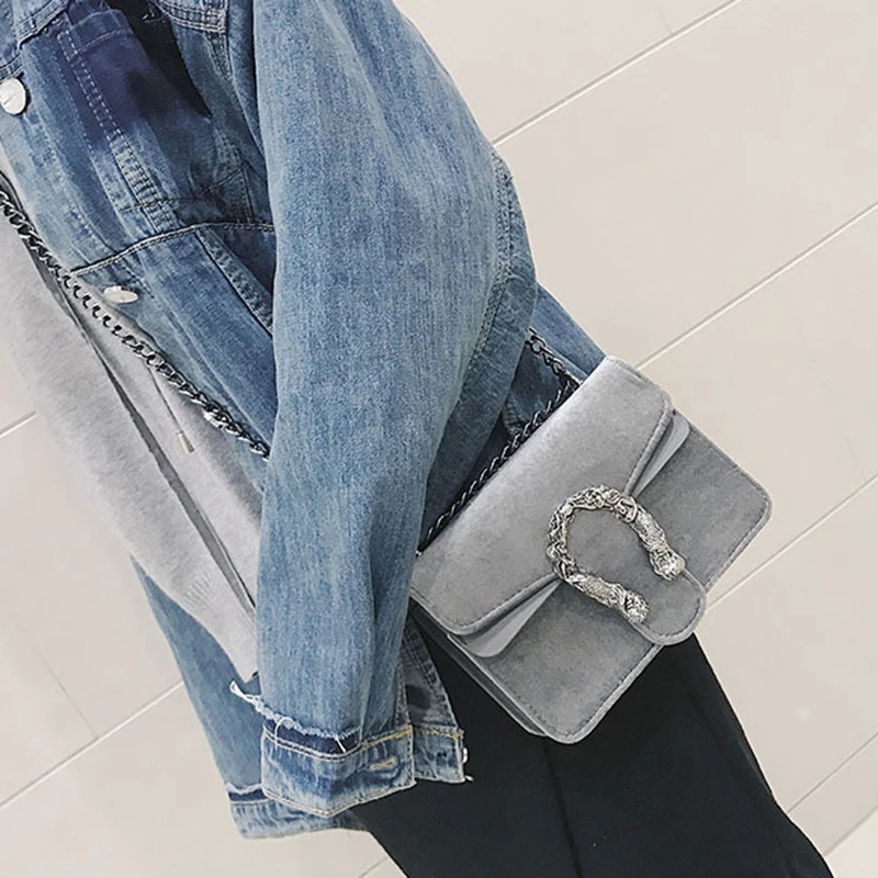Fashion Women Hot U Lock Leather Shoulder Bag INS Popular Luxury Female Design Personality Handbag Ladies Chain Crossbody SS3499 (10)
