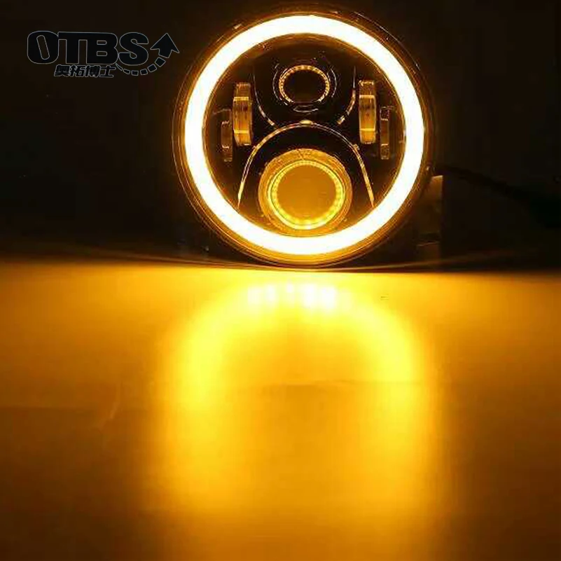 

OTBS Motorcycle 7 inch LED Headlight for Touring Ultra Classic Electra Street Glide Road King Yamaha Motorcycle Headlamp