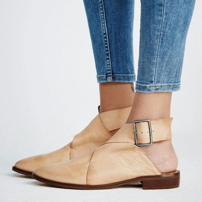 

WENYUJH Flat Mule Slippers Slides Holidays Sandles Pointed Toe Summer Ladies Shoes For Womens 2019 Large Size 12 13 Slingbacks