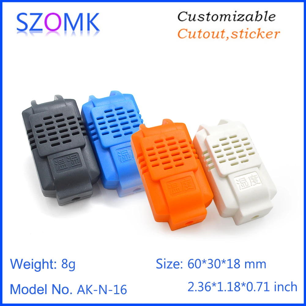 szomk plastic electronics control box pcb enclosure junction housing abs electrical project box humidity sensor enclosure (10)