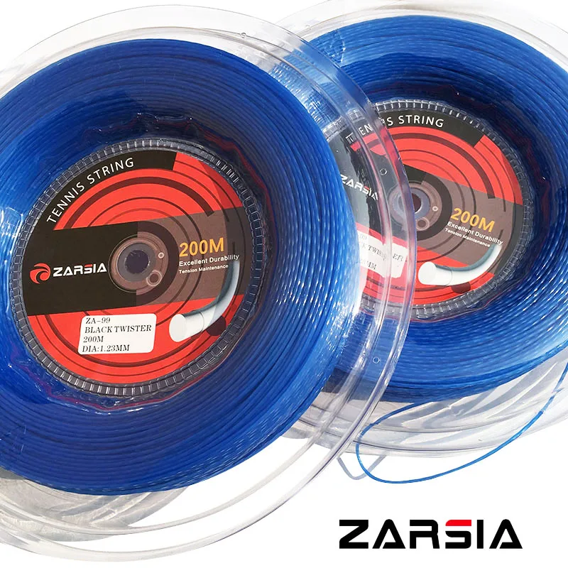 ZARSIA ZA99 جديد الأزرق اللون HEXASPIN تويست تنس سلاسل 1.23mm مضرب تنس سلسلة 200 M كبيرة السجق ZARSIA ZA99 جديد الأزرق اللون HEXASPIN تويست تنس سلاسل 1.23mm مضرب تنس سلسلة 200 M كبيرة السجق