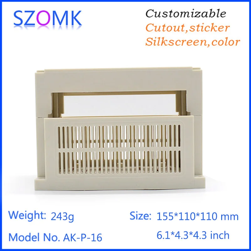 Szomk пластиковая PLC din rail электронная коробка промышленная (1 шт.) 155*110*110 мм