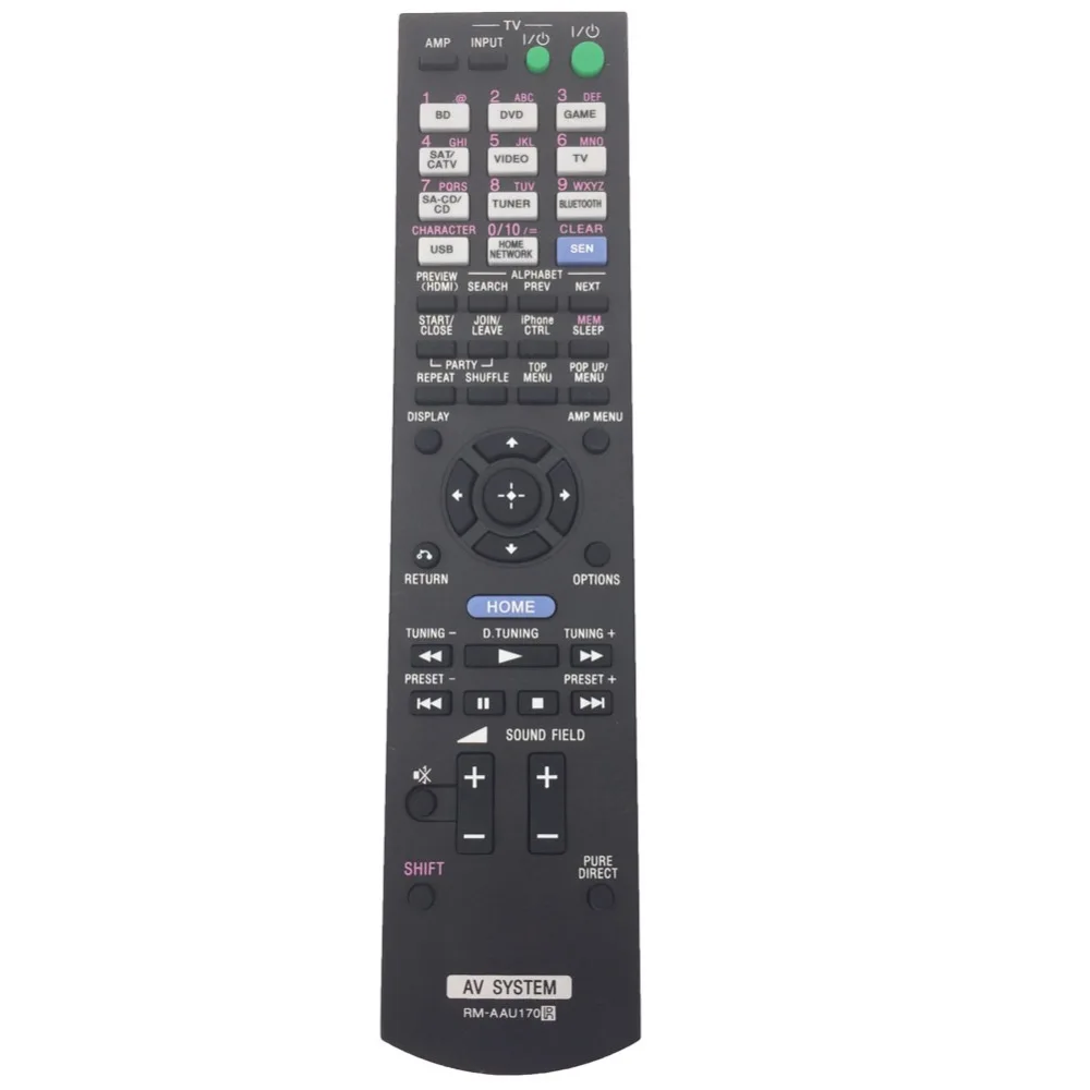 RM-AAU170 Remote Control for Sony STR-DN840 7.2 Ch. 4K Wi-Fi Receiver with Bluetooth and AirPlay