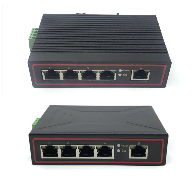 Промышленный коммутатор 10/100 Мбит/с 5-разъемное зарядное usb-устройство для локальных сетей промышленный switch5V-58V 5 плата с портами ethernet
