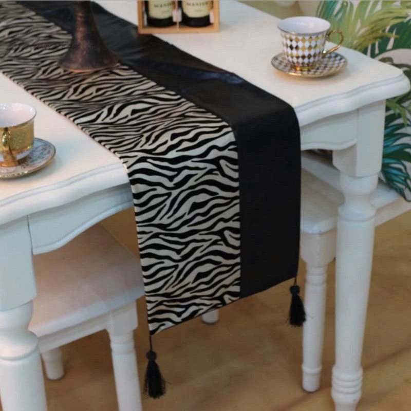New Modern Design Zebra Patchwork Table Runner For Wedding Party Decoration Embroidery Wedding Tablecloth Simple Chemin De Table Table Adjust Table Runner Fabrictable Runner Green Aliexpress