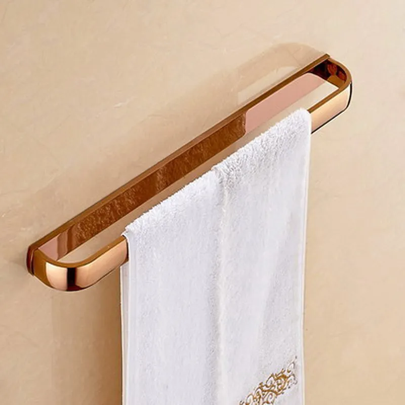 Luxury Rose Gold Copper Bathroom Accessories Set Bath Hardware Towel Bar  ee022