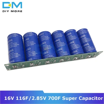 

Super Farad Capacitor 16V 116F Ultracapacitor 6PCS 2.85V 700F Single Row Automotive Rectifier With Protection Board Module