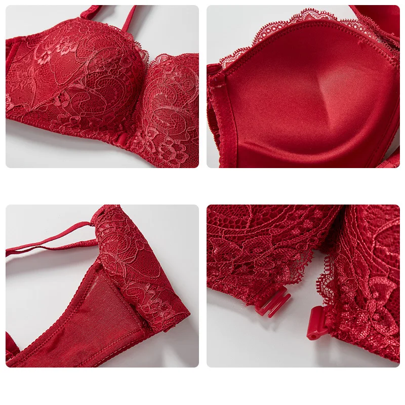Jerrinut Intimates бюстгальтеры для Для женщин Push Up Кружева женщин's бюстгальтер без