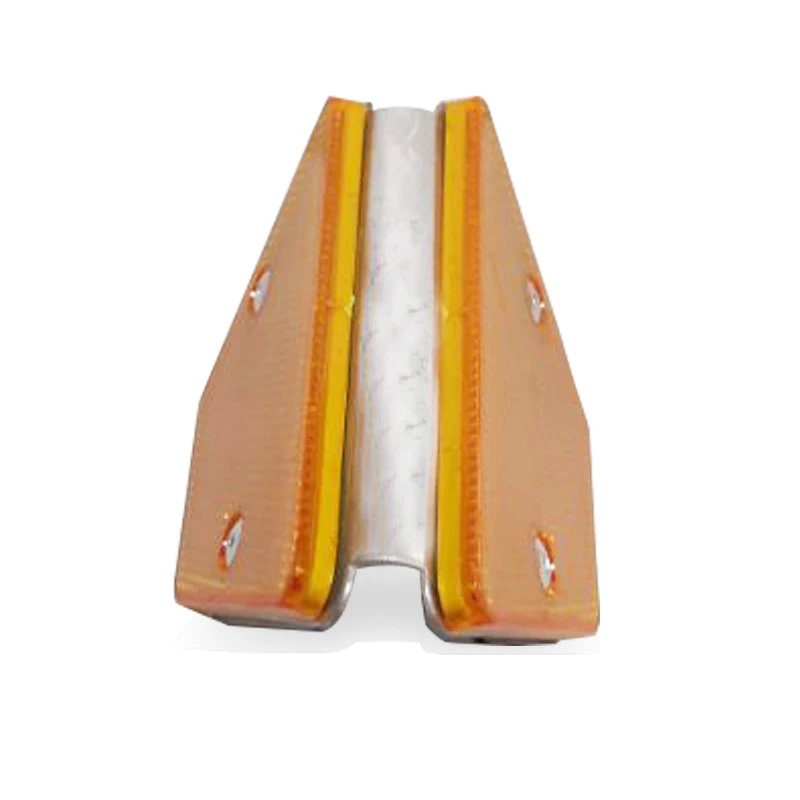 Double Face Yellow Driveway Guardrail Delineation Road Reflective Reflector