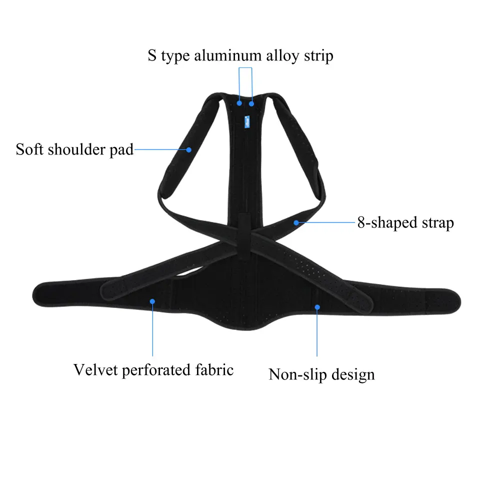 1 шт. Корректор осанки поддержка спины удобный бандаж для спины и плеч для мужчин и женщин-медицинское устройство для улучшения плохой осанки