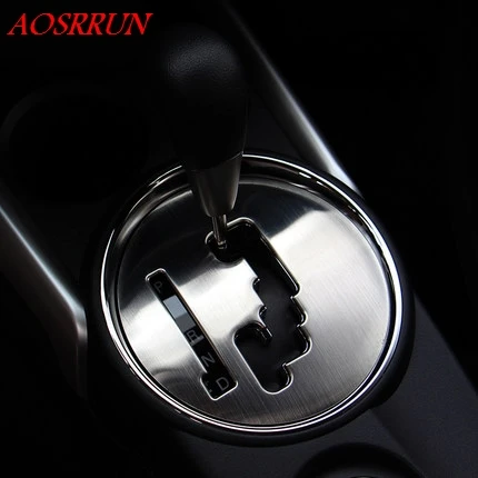 

Stainless steel formobile Gear Cover Stickers Car Accessories 3D sticker car-styling for For Mitsubishi ASX 2010 2011 2012 2013