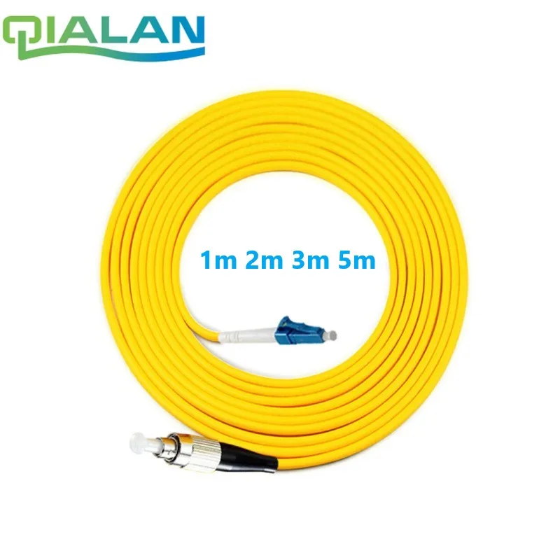 

Fiber Optic Patch Cord LC UPC to FC PC 1m Optical Cable G657A Optical Jumper Simplex Fiber Cable 2.0mm PVC LC FC Connector