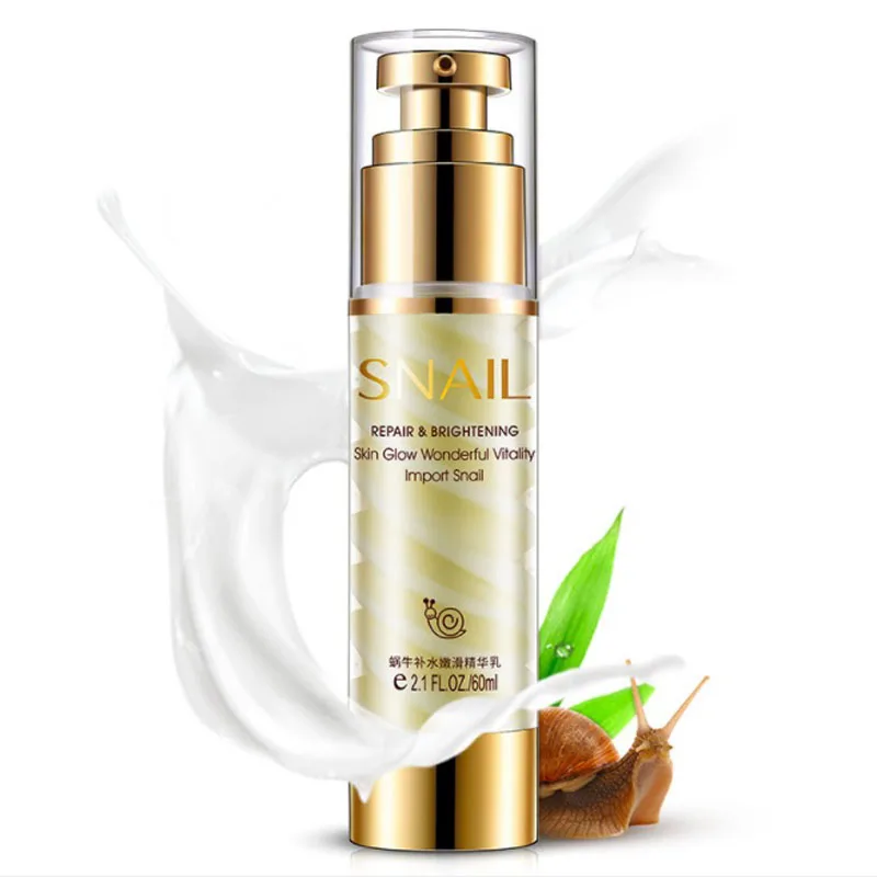 Snail Essence Face Cream 60ml Serum Whitening Anti wrinkle Anti Aging