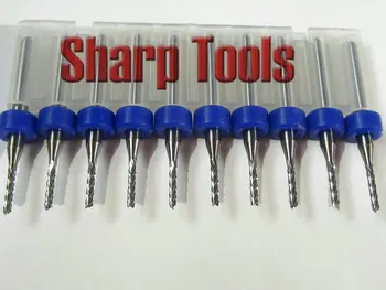 

3.175*1.5MM- PCB carbide cutting tools, PCB end milling tools wholesale in mini drill kit sets, power MDF boards