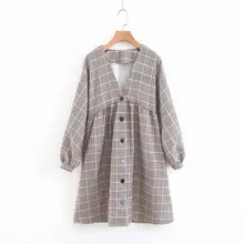 Неделя 8-55-8376 Европейская и американская мода пуговицы выступает роль платья