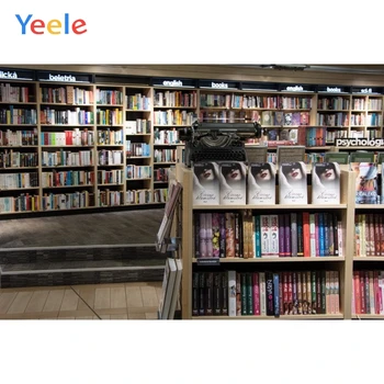 

Yeele Vinyl Library Bookshelf Books Children Birthday Party Photograph Backdrop Wedding Photocall Background Photo Studio