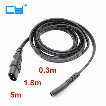 

IEC 60320 C8 Plug to C7 Receptacle Male to Female Power Extension cord Supply Main Adapter Cable 30cm 1ft 1.8m 6ft 5m 16ft