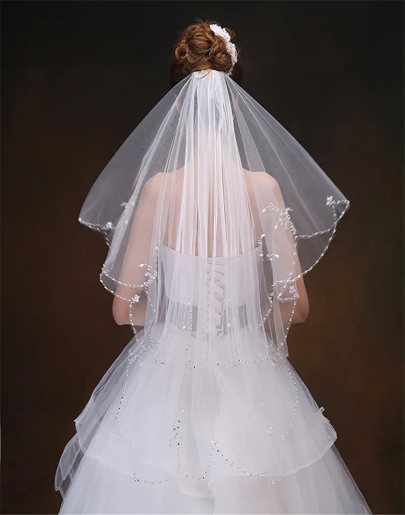 Online Get Cheap Bling Wedding Veils