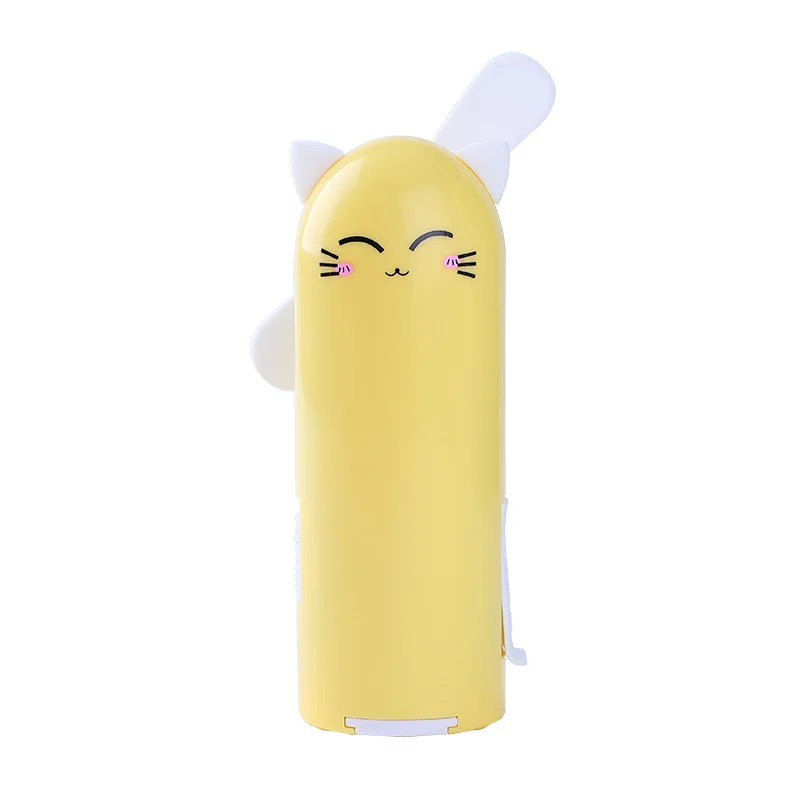 Милый Meng Pet вентилятор usb зарядка настольный мини-вентилятор креативный мультфильм ручной вентилятор(желтый