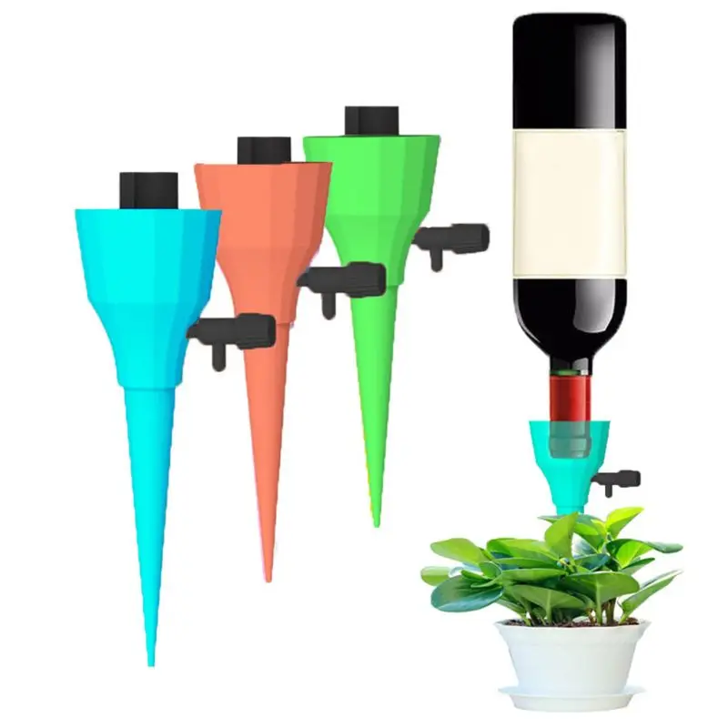 

Automatic Watering Drip Irrigation System Spike Plant Flower Pot Adjustable Drips Lazy Pouring Device Gardening Tool