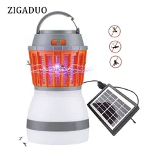 Портативный usb зарядка и солнечная энергия светодиодный светильник для кемпинга водонепроницаемый Москитная лампа Отпугиватель вредителей с регулируемой яркостью ночной Светильник