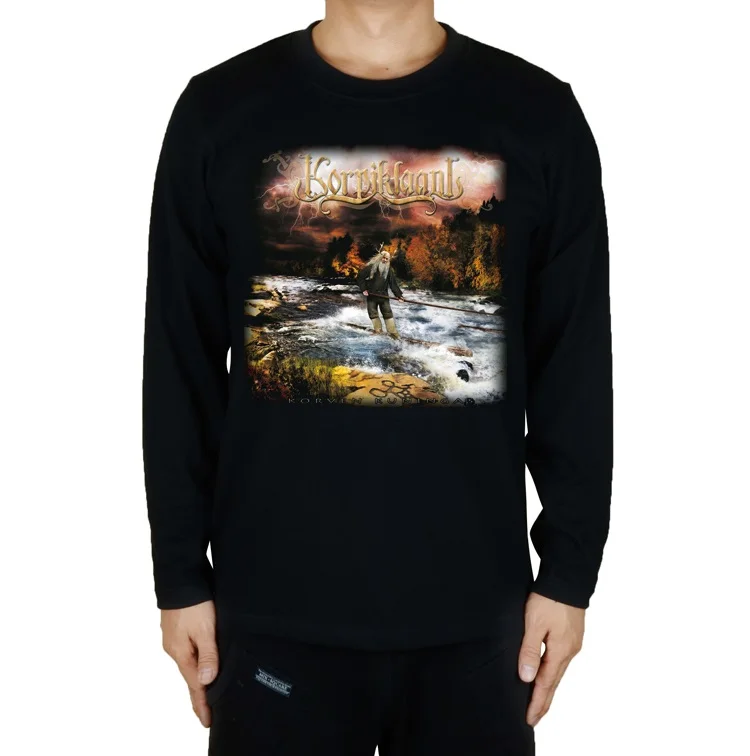 9 дизайнов Finland Korpiklaani Rock camisetas Одежда Фитнес Hardrock фолк Металл полный длинный рукав футболка с иллюстрацией скейтборд - Цвет: 6
