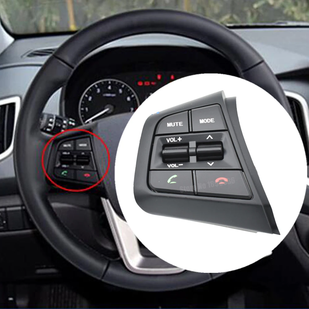 

Steering Wheel Cruise Control Button With Wiring On Left Only Music Switch For Hyundai Ix25 1.6L Steering Wheel Button