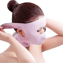 Мониторинг здоровья! Япония 3D Массажная маска для лица весь расслабляющий пояс для лица лифтинг подбородок для похудения щек бандаж для сауны