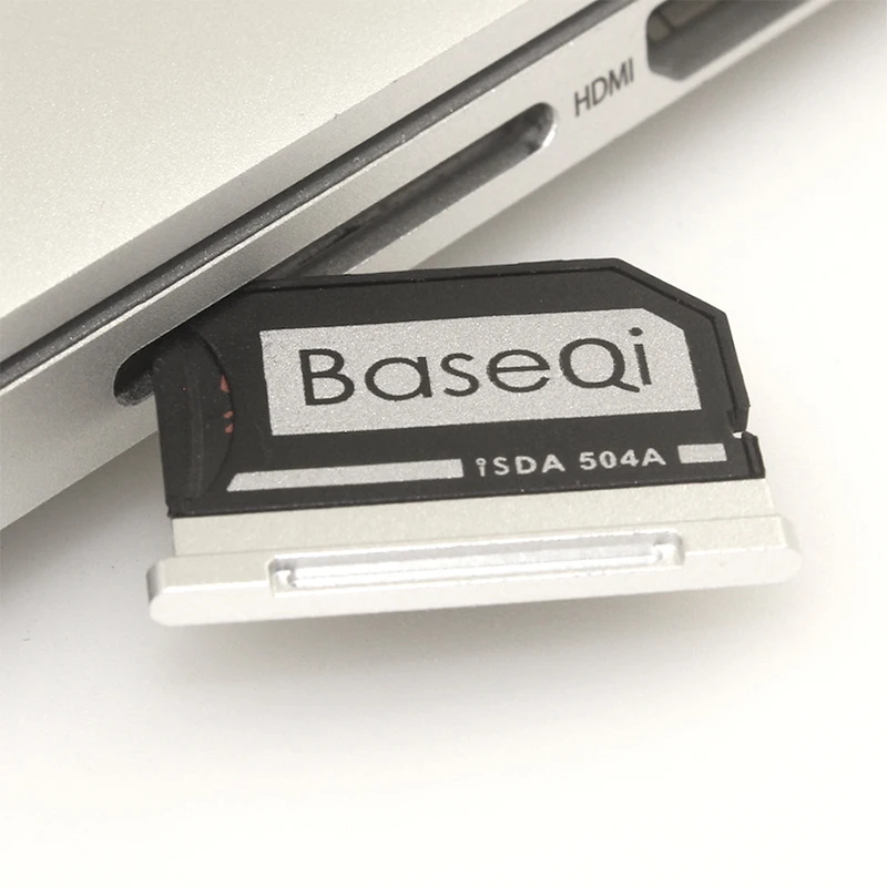 BaseQi алюминиевый Micro SD/TF карта адаптер карты памяти кард ридер для MacBook Pro Retina 15