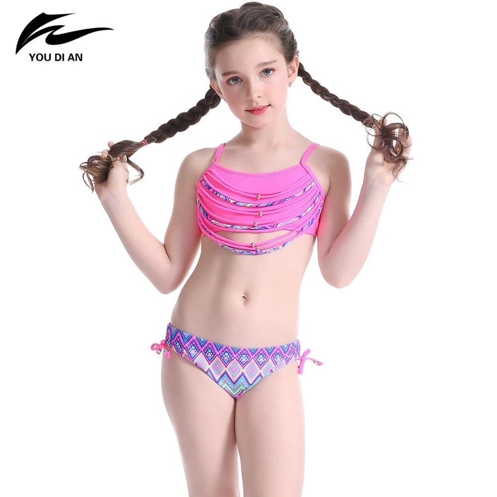Youdian子供水着女の子ビキニタッセルデザイン用かわいい女の子チェック柄パンティーキッズビーチ摩耗ホルターネックピンク水着 Tassel Bikini Tassels Pinktassel Swimwear Aliexpress