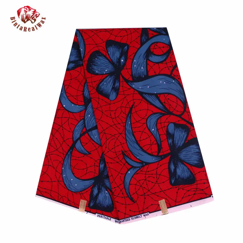 

Red African 2019 polyester wax fabric african fabric 2018 cheapest wholesale High Quality ankara african wax print fabric FP6062