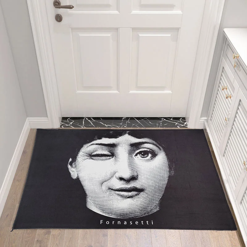 

High Quality Fornasetti Living Room Corridor Rugs Nordic Home Indoor Bedroom Bathroom Doormat Kitchen Tatami Rug