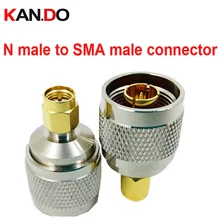 45 шт./лот Телеком использовать SMA мужской разъем для N мужской SMA соединитель коаксиальный кабель подачи мужской SMA терминал N Мужской Разъем