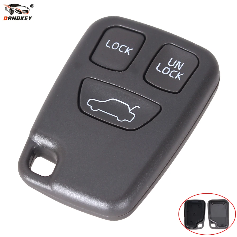DANDKEY 2 шт./партия для Volvo S70 V70 C70 S40 V40 XC90 XC70 3 кнопки дистанционного ключа смарт